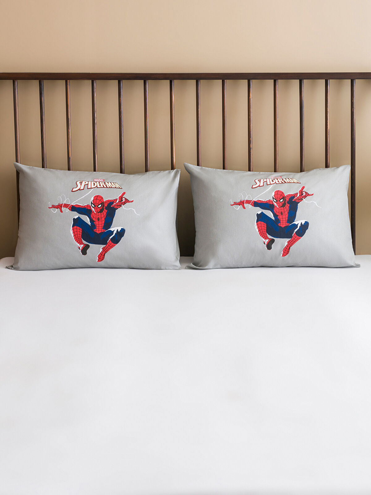 Spider-Man Printed Mattress Cover Set of 2 50x70 cm
