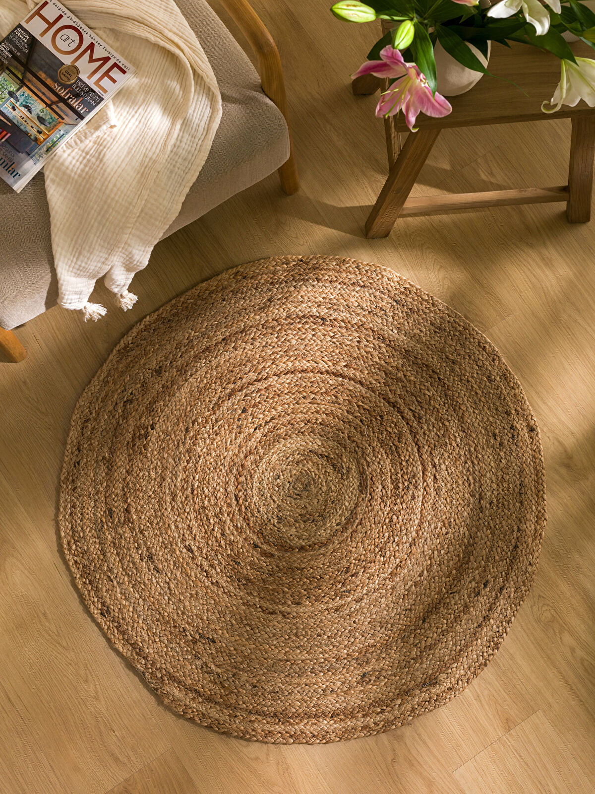 Round or Oval Carpet/Rug 90x90 cm