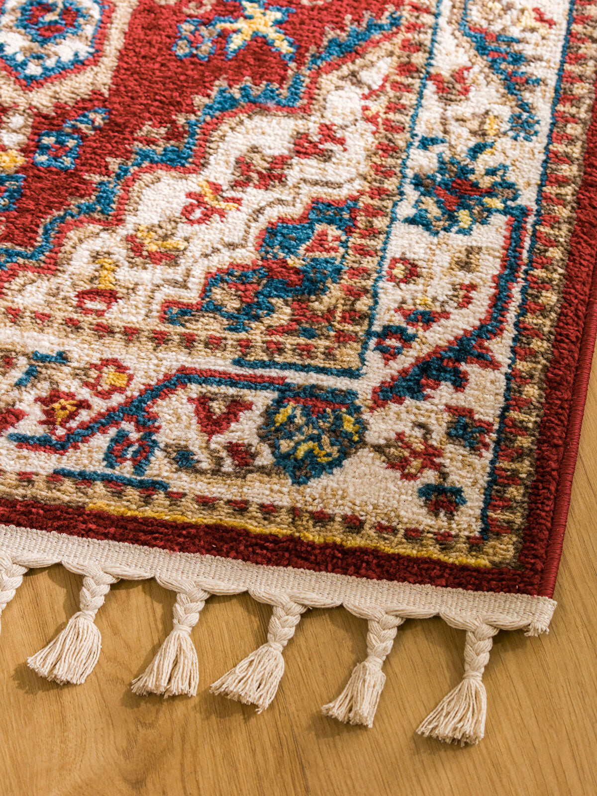 Patterned Rug with Fringe 80x150 cm