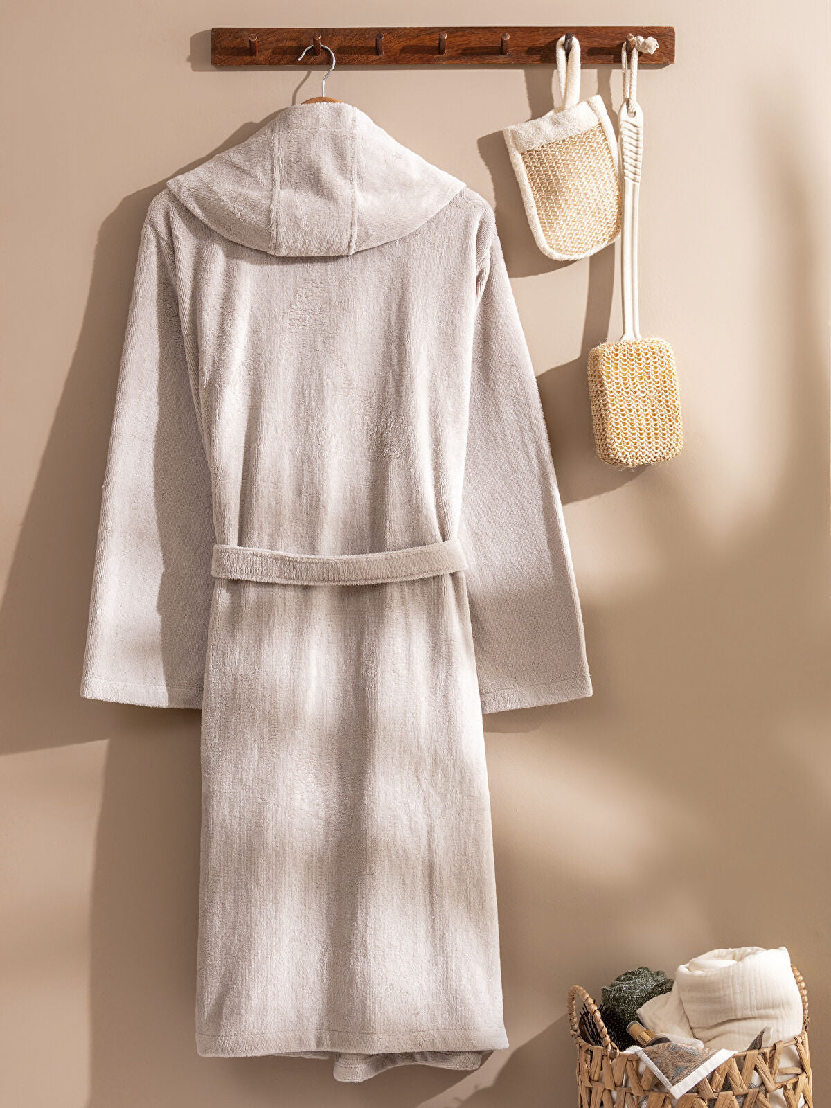 Basic Hooded Cotton Coat