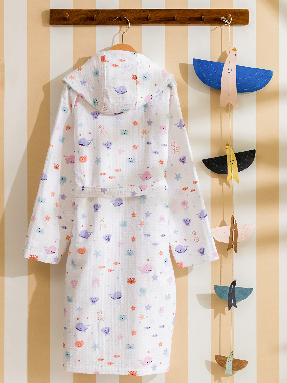 Printed Hooded Girl Child Dress