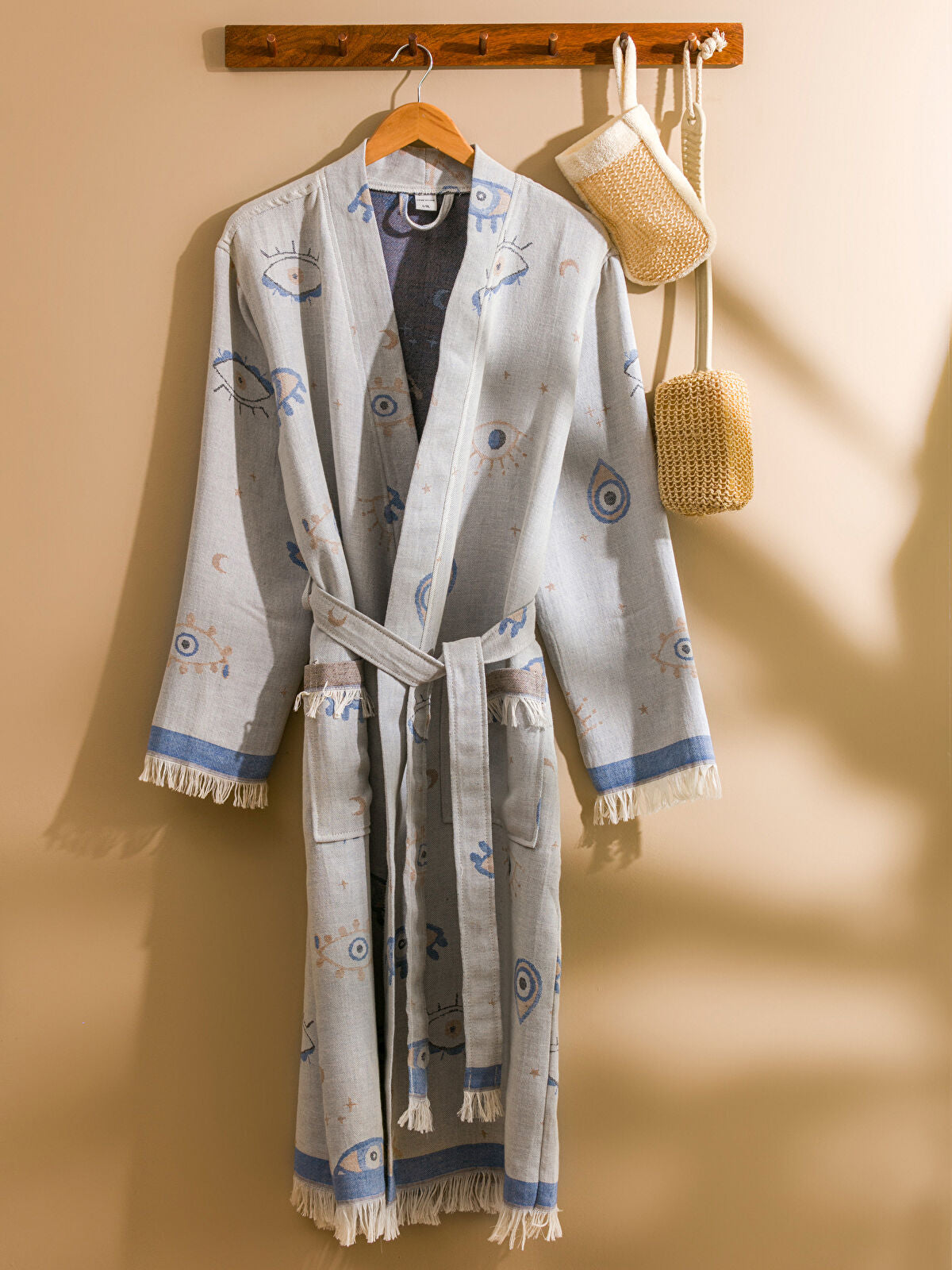 With Eyelet Cotton Women's Robe