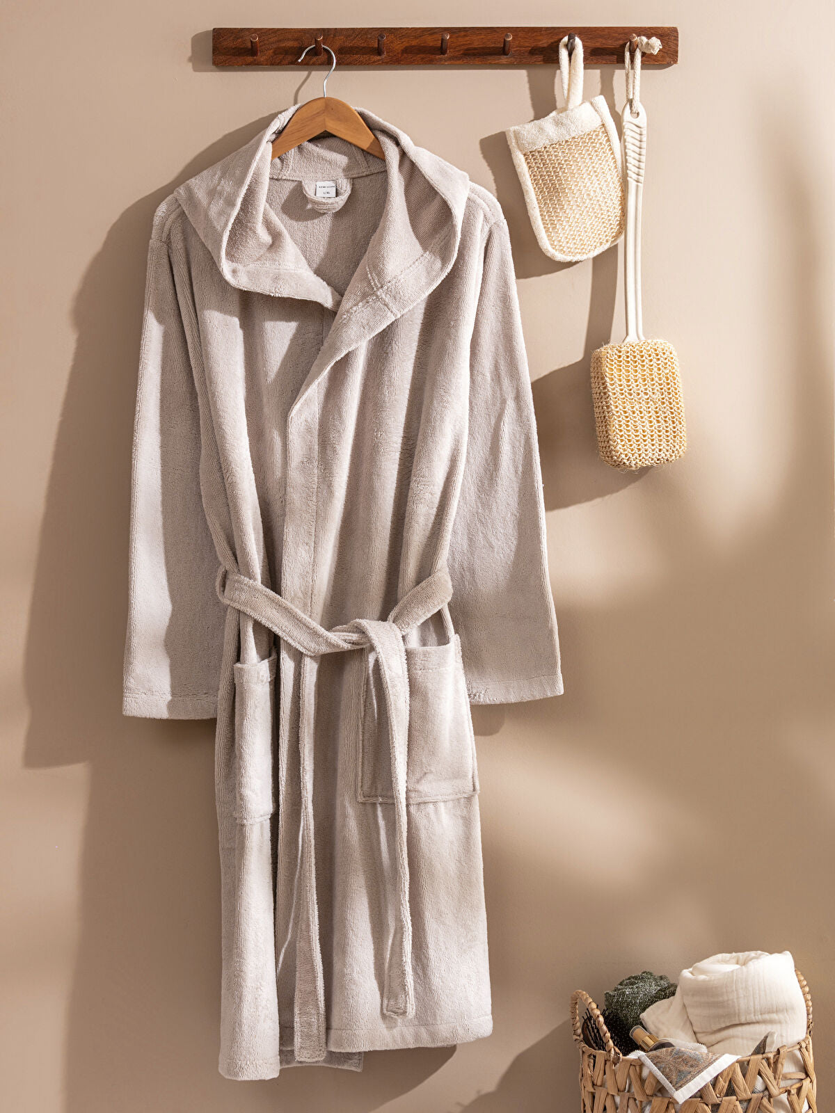 Basic Hooded Cotton Coat