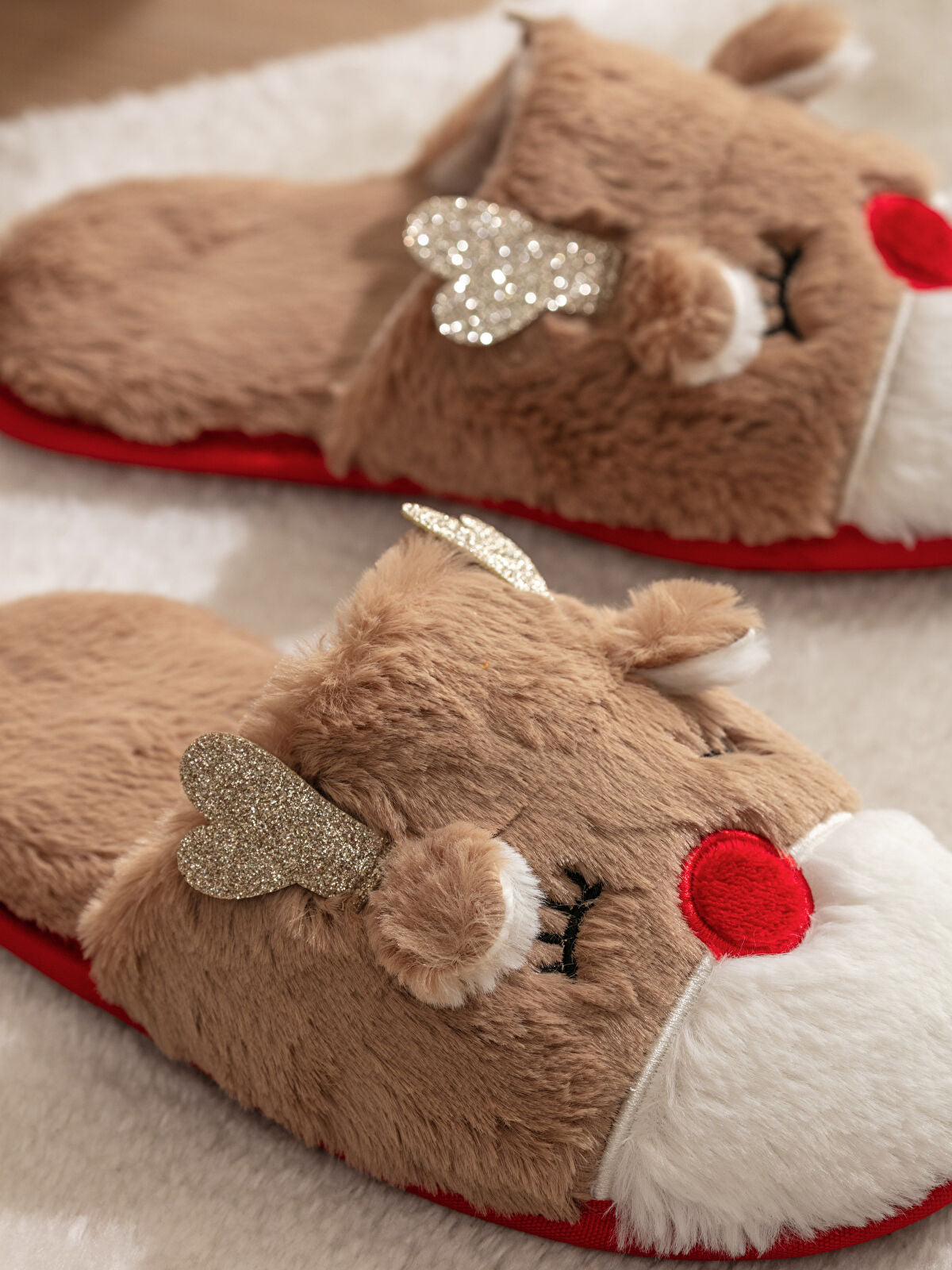 Patterned Embellished Women's Home Slipper