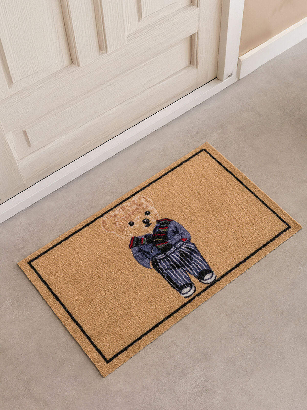 Teddy Bear Design Door Mat 45x75 cm