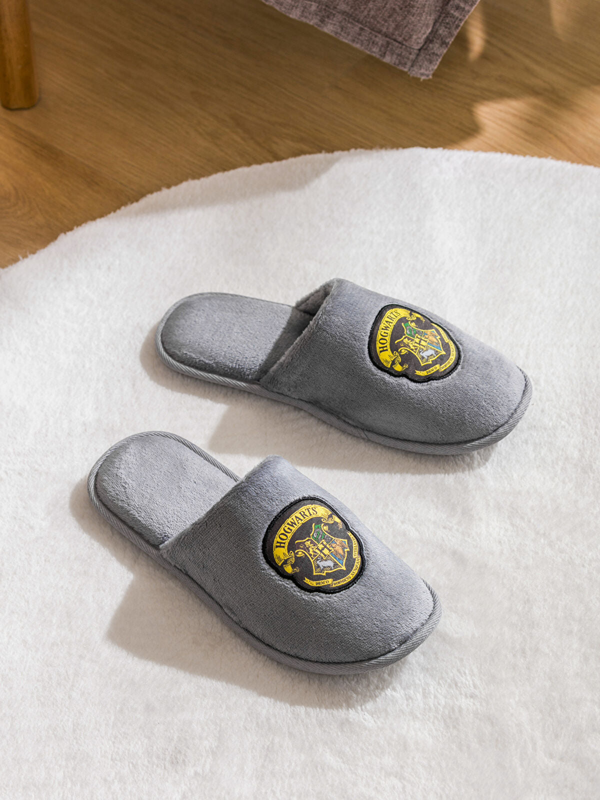 Harry Potter Print Fleece Men's Home Slipper