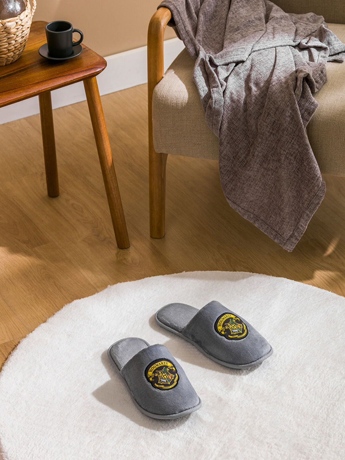 Harry Potter Print Fleece Men's Home Slipper