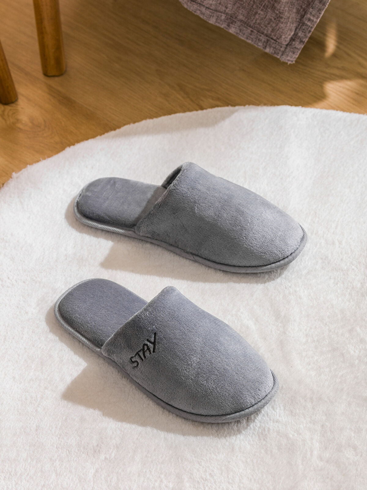 Plush Men's House Slippers