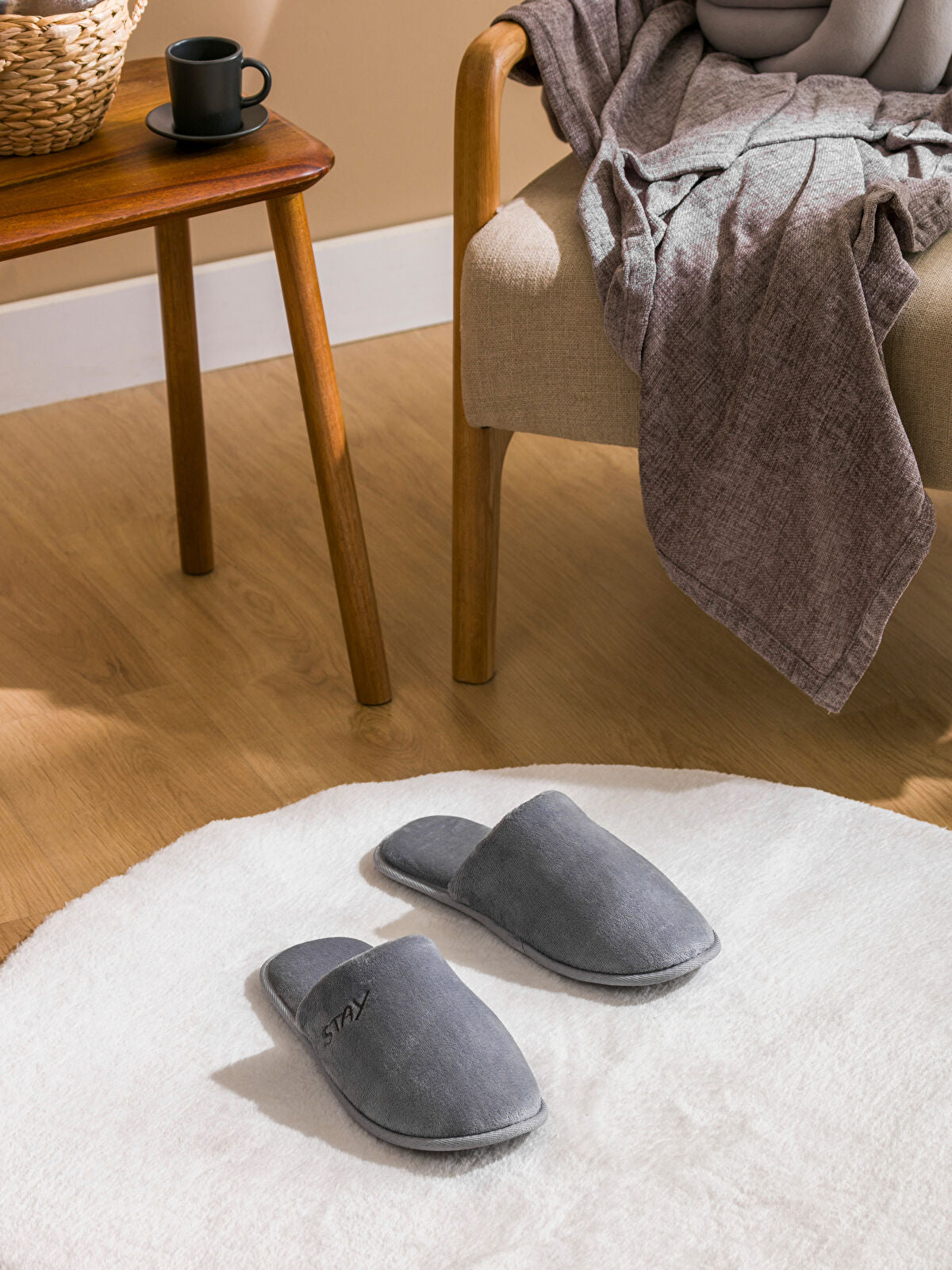 Plush Men's House Slippers