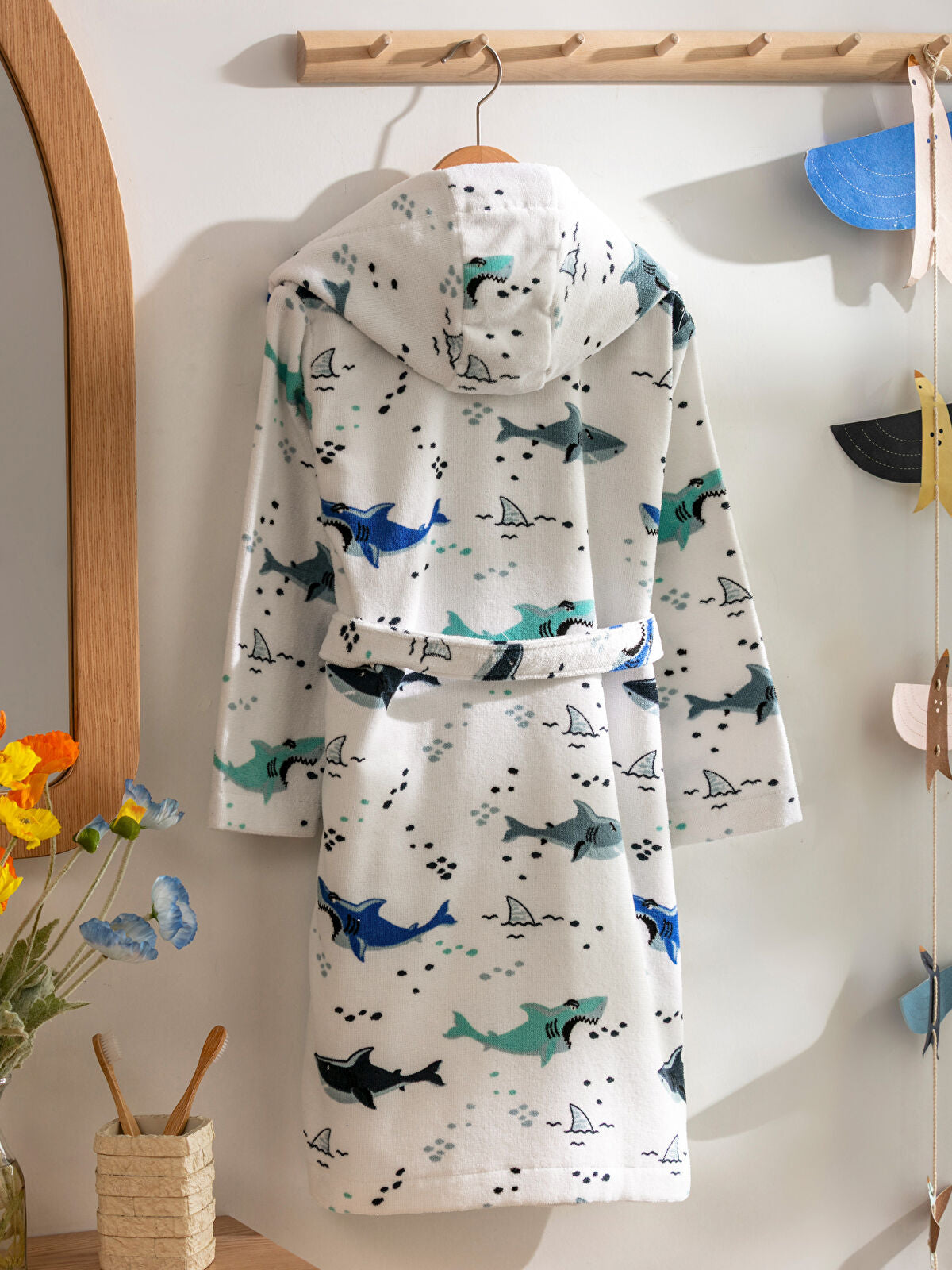 Printed Hooded Boy Child Coat