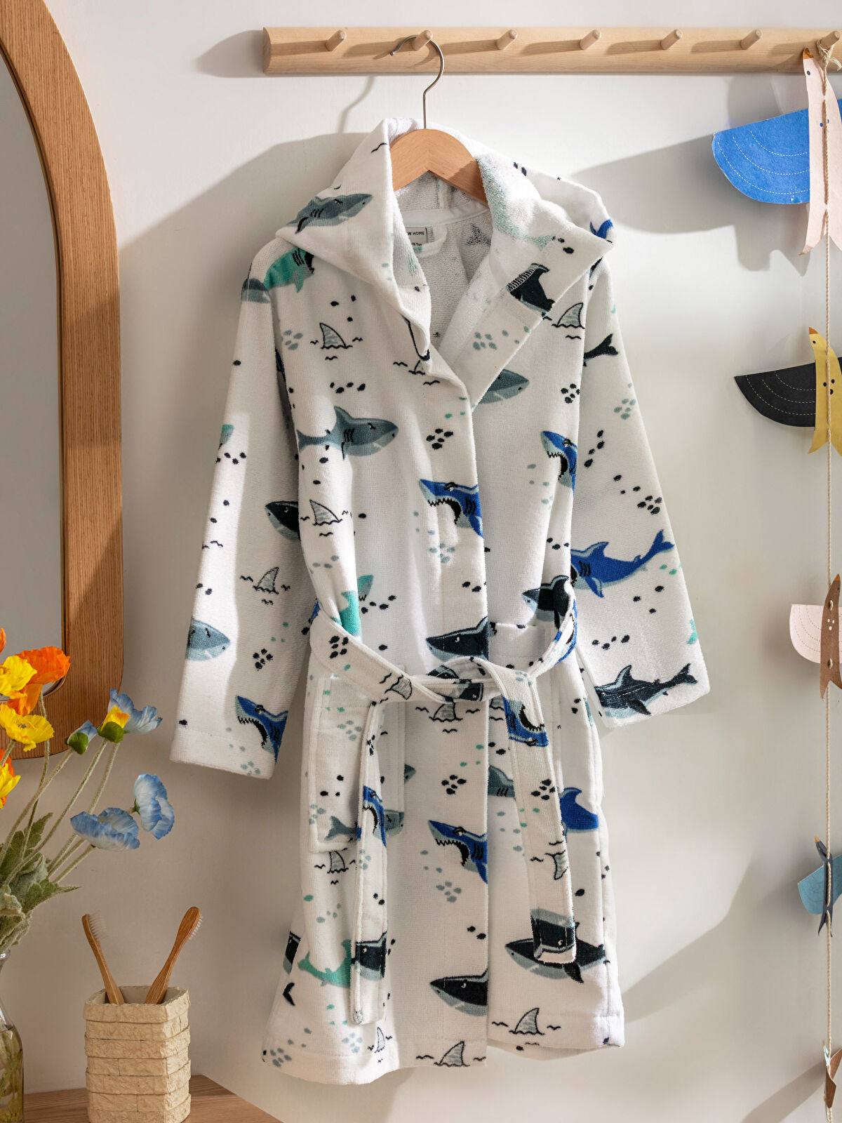 Printed Hooded Boy Child Coat