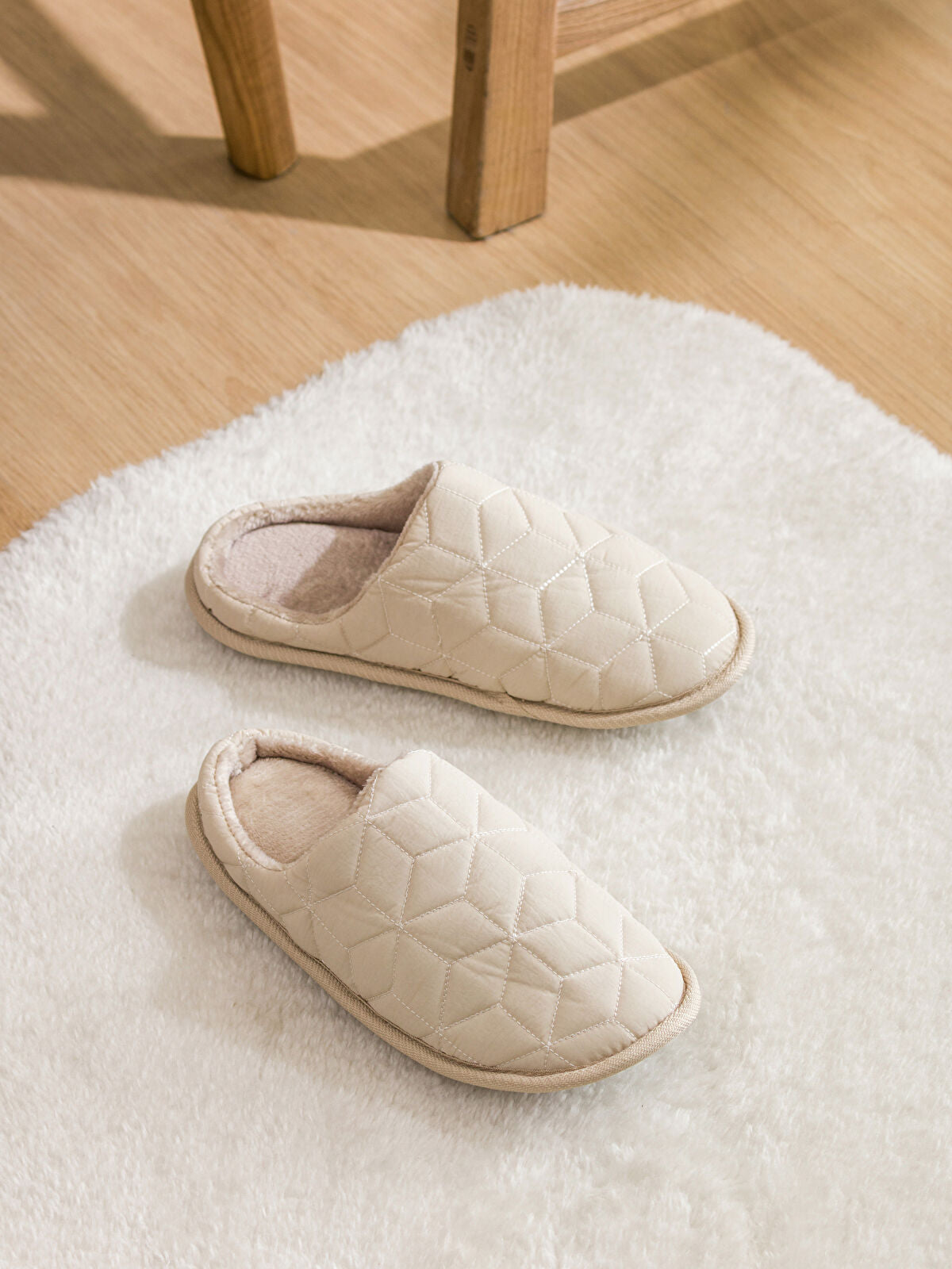 Flocked Women's Home Slippers