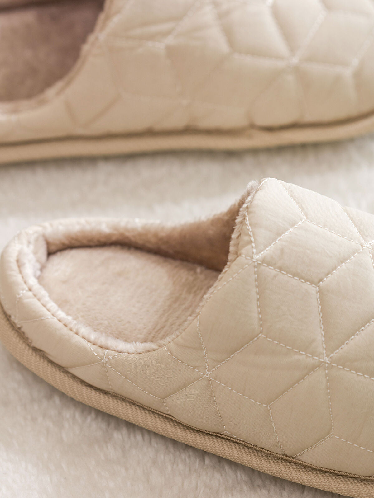 Flocked Women's Home Slippers