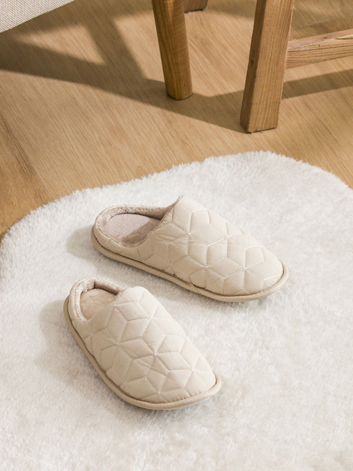 Flocked Women's Home Slippers