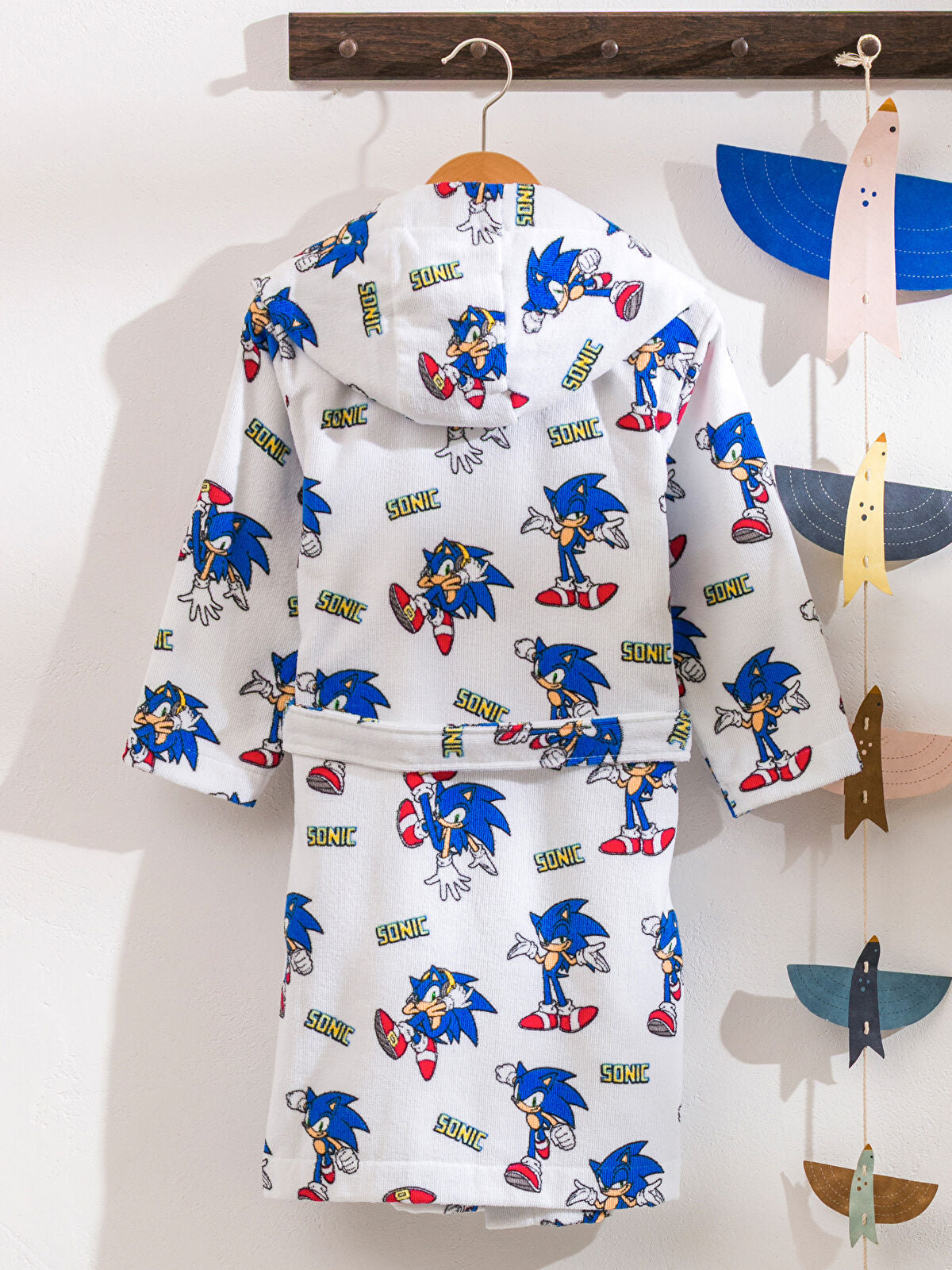 Sonic Print Girls' Child Bathrobe