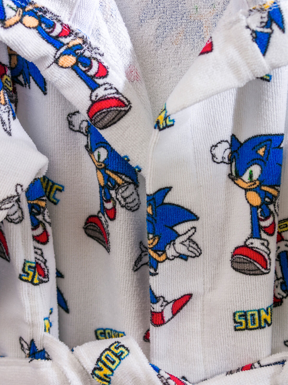 Sonic Print Girls' Child Bathrobe