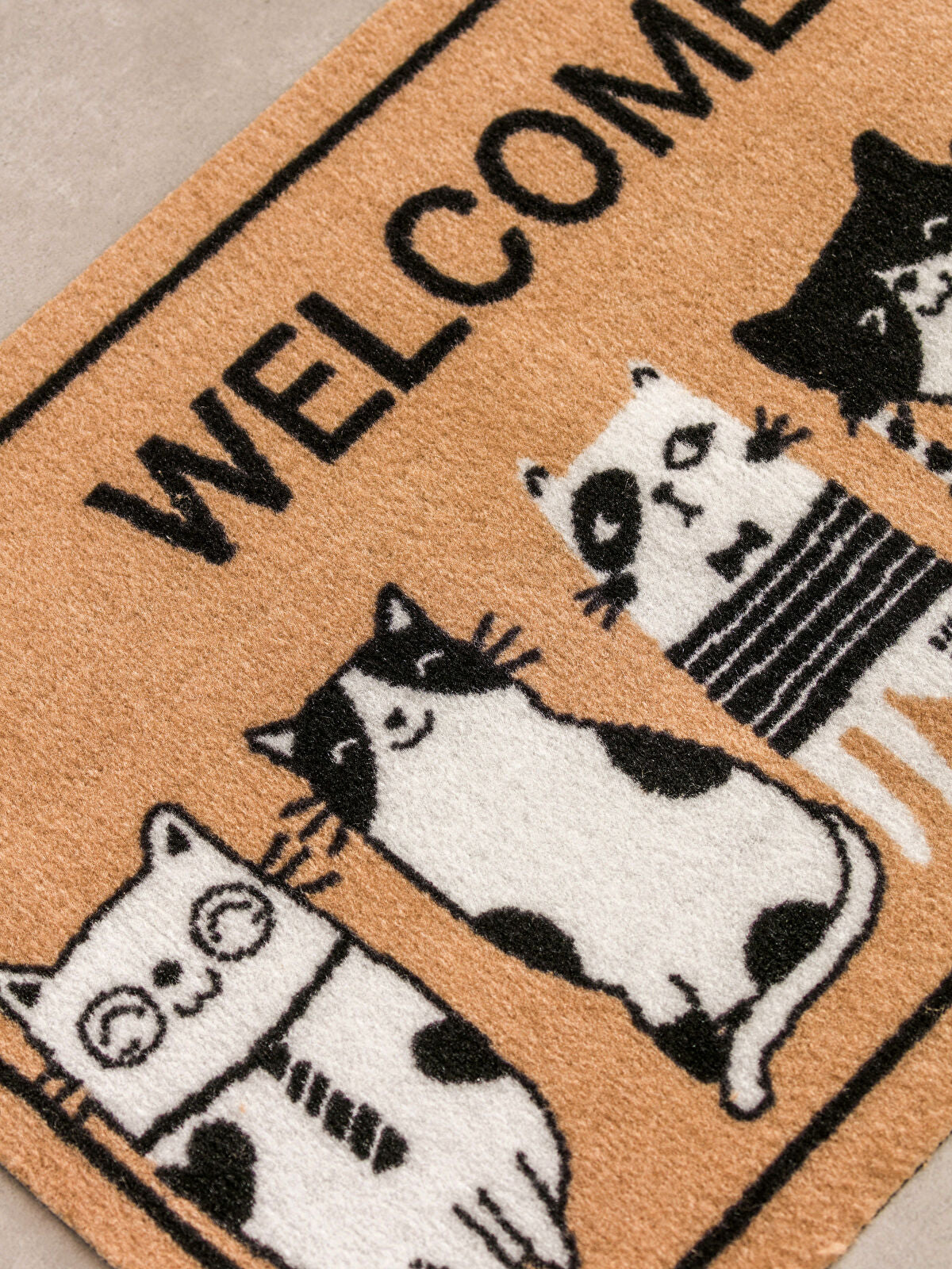 Printed Cat Door Mat 45x75 cm