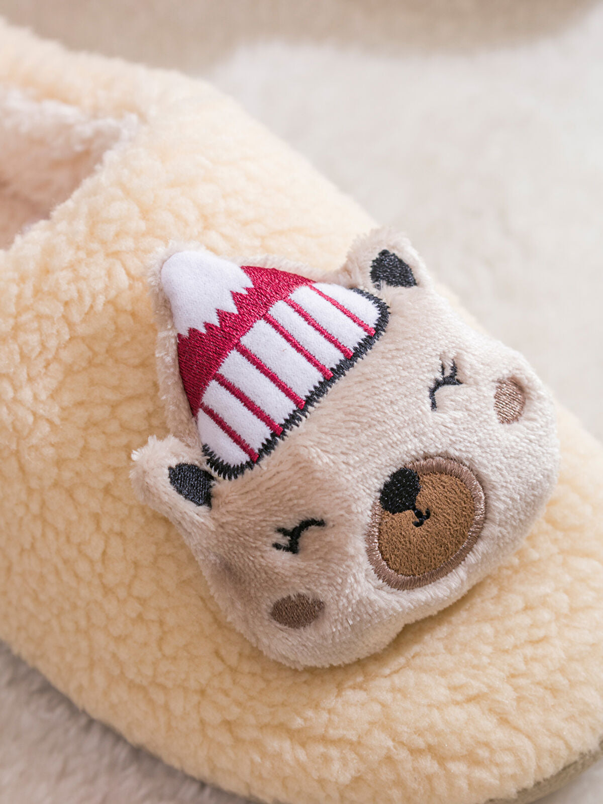 Bunny Figure Fur Women's House Slipper