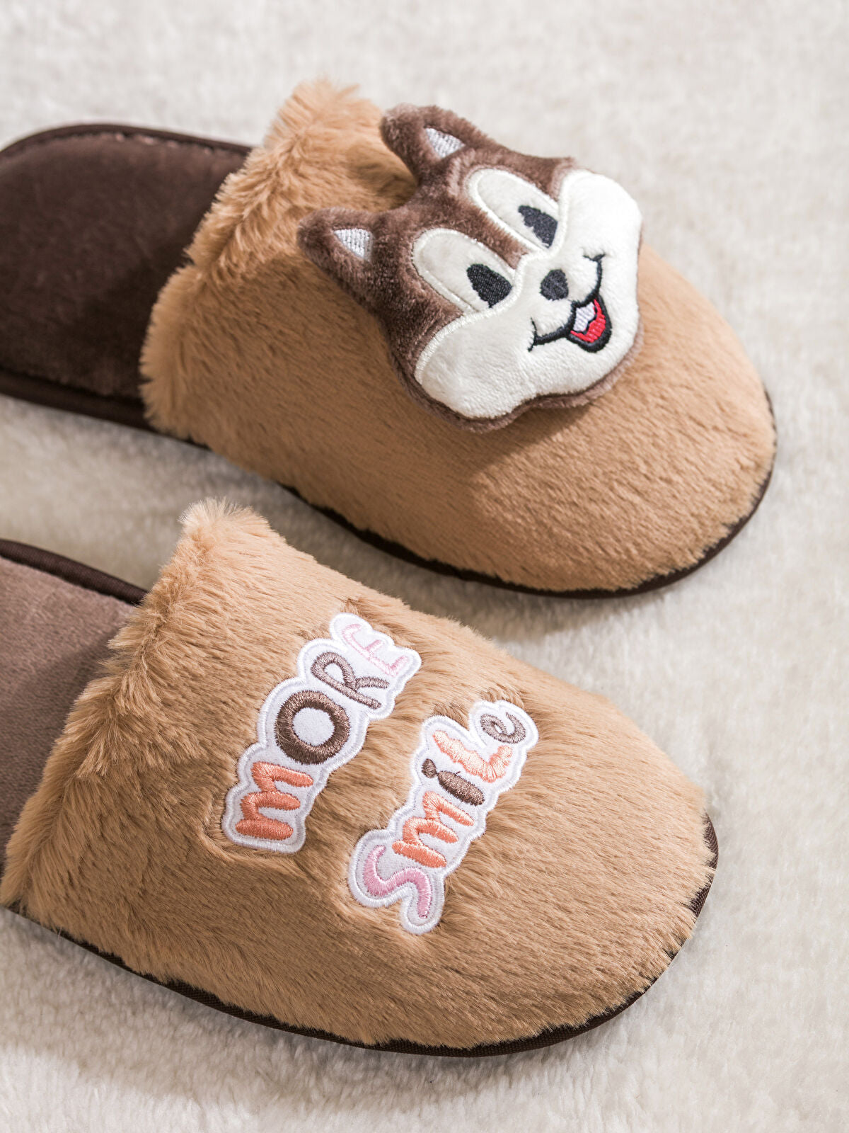 Velcro Women's House Slippers with Embellishment