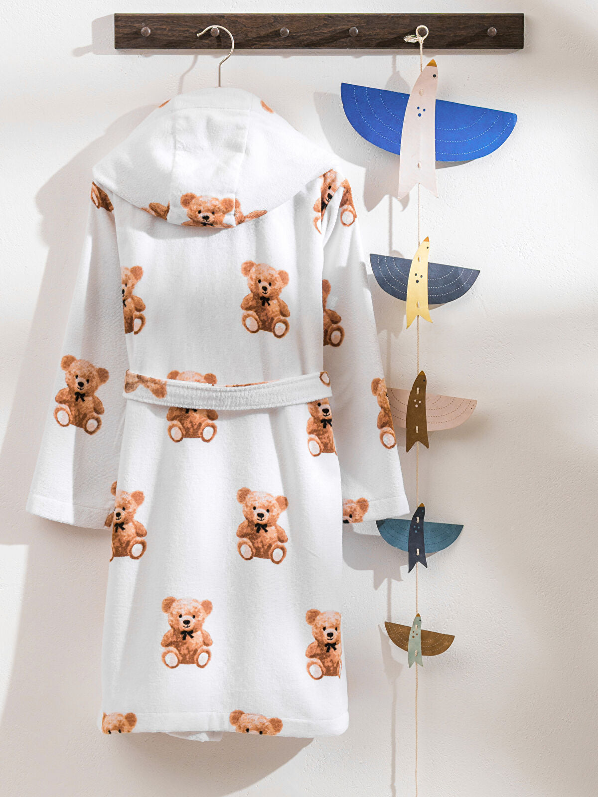 Bunny Teddy Print Girls' Kids' Coat