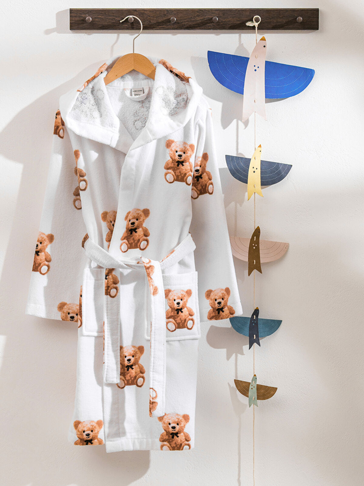 Bunny Teddy Print Girls' Kids' Coat
