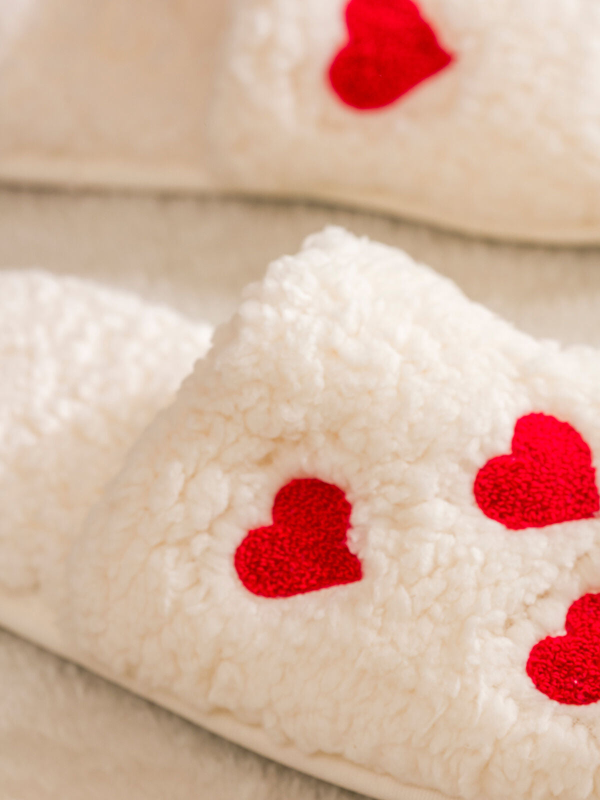 Heart Embellished Women's Slippers