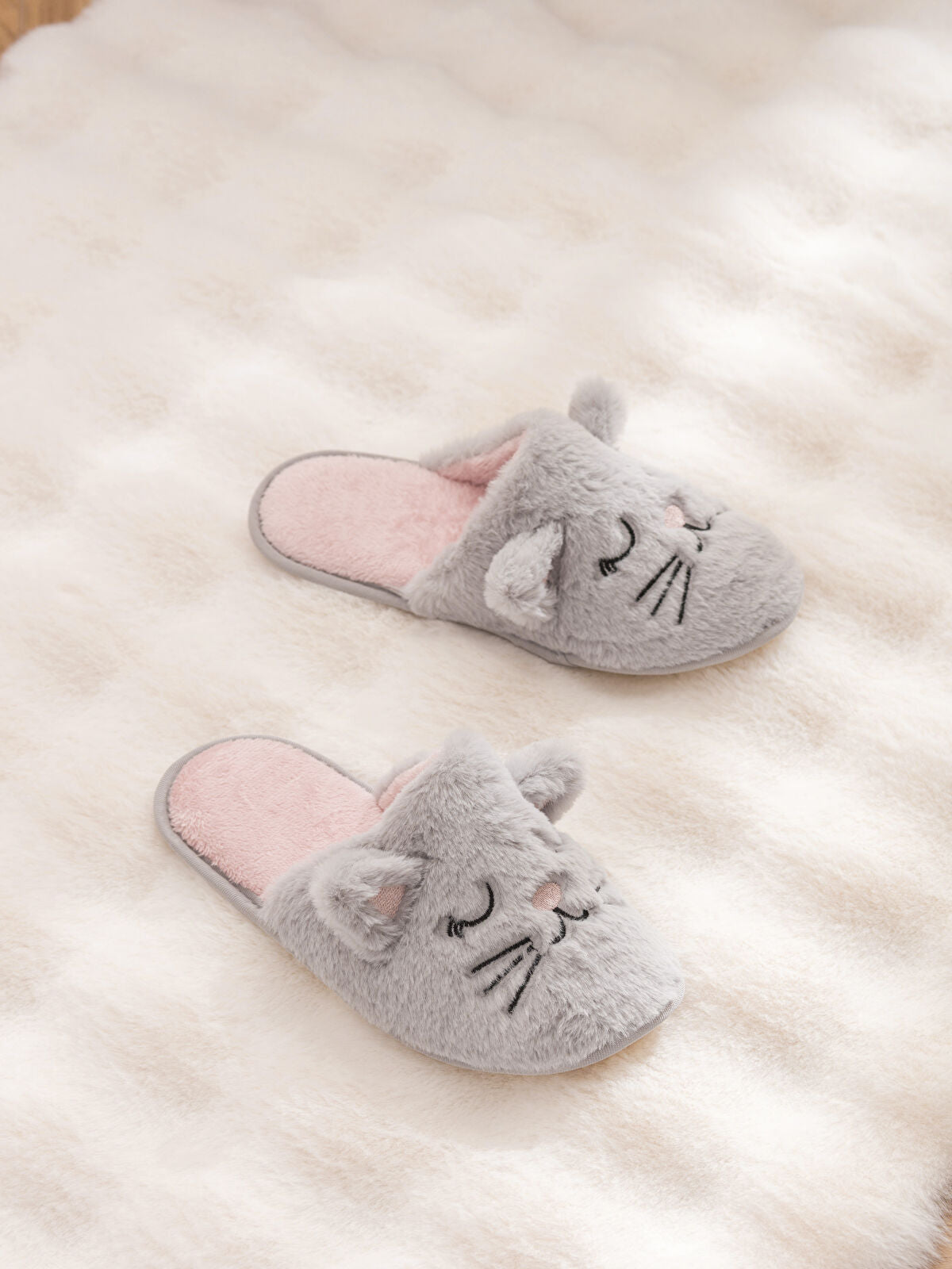Velcro Women's House Slippers with Embellishment