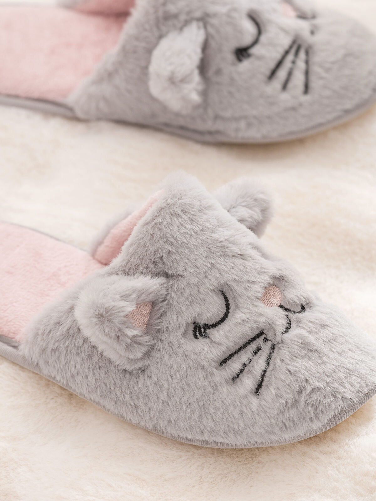Velcro Women's House Slippers with Embellishment