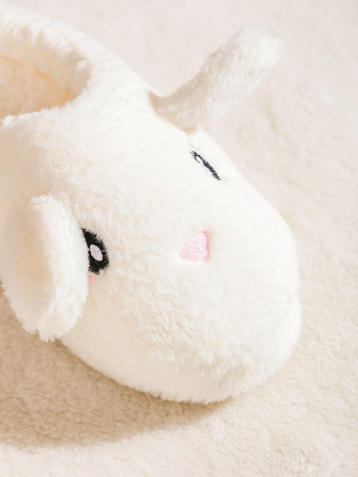 Hare Figure Fleece Woman's Home Slipper