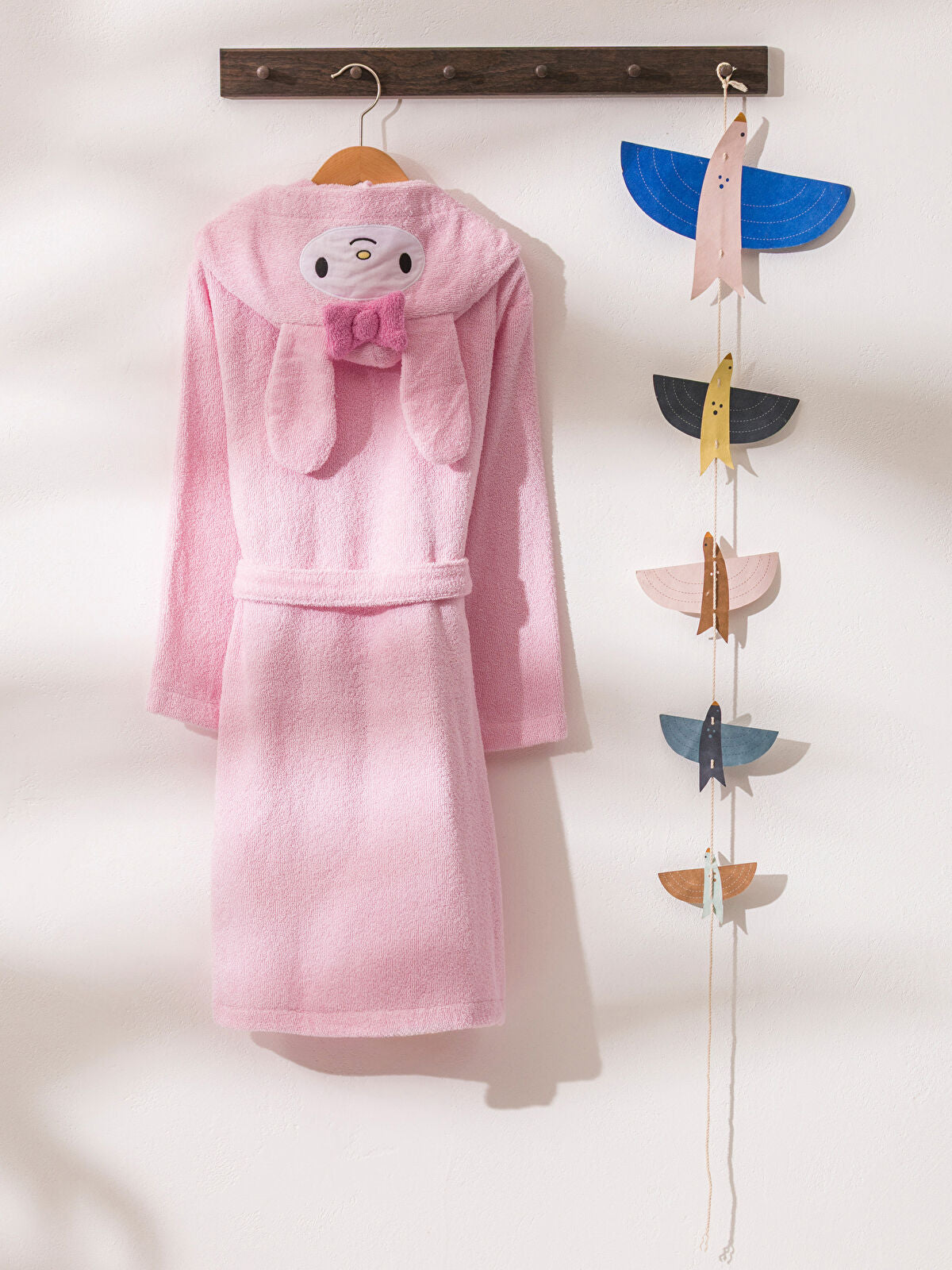 My Melody Embroidered Cotton Girls' Robe