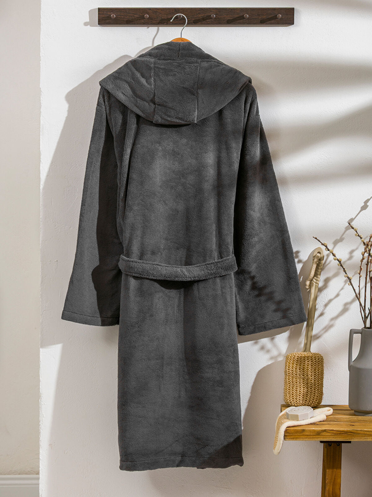 Basic Hooded Cotton Coat