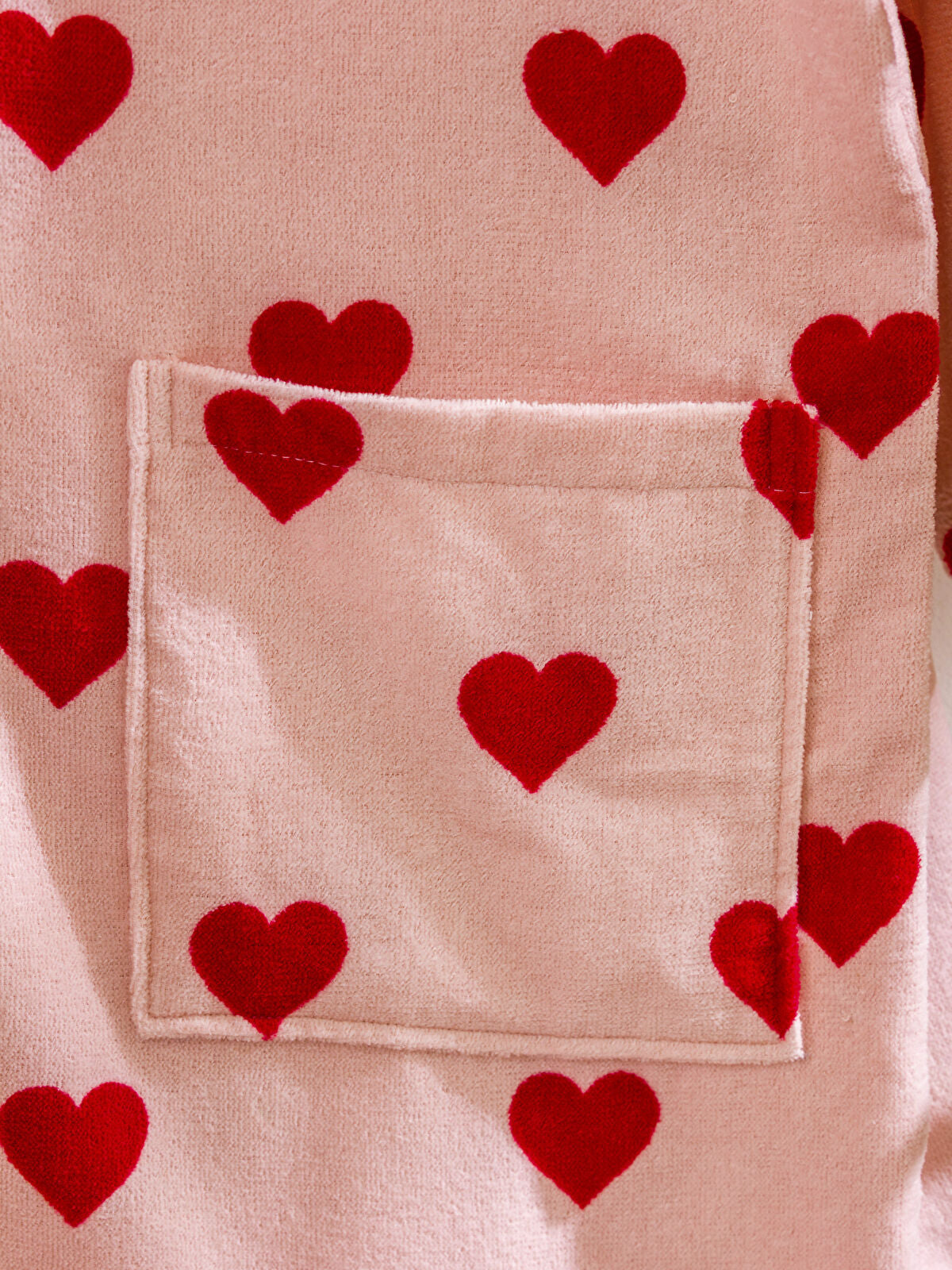 Heart Embroidered Woman's Robe