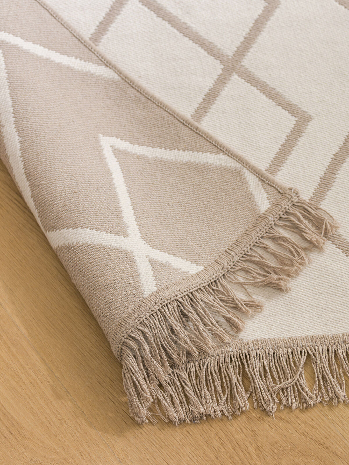 Patterned Double-Sided Pile Rug 80x150 cm