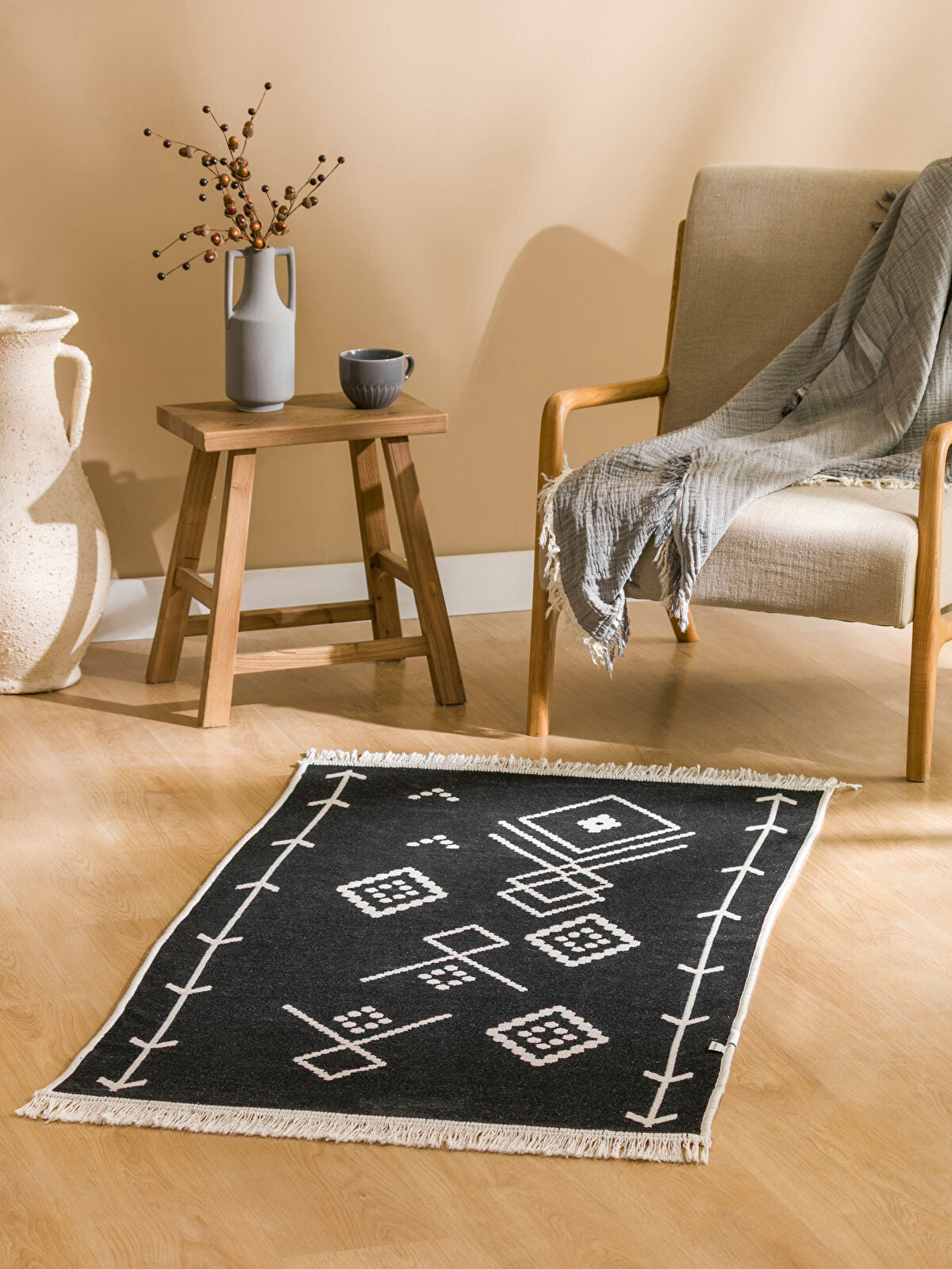 Patterned Double-Sided Rug 80x140 cm