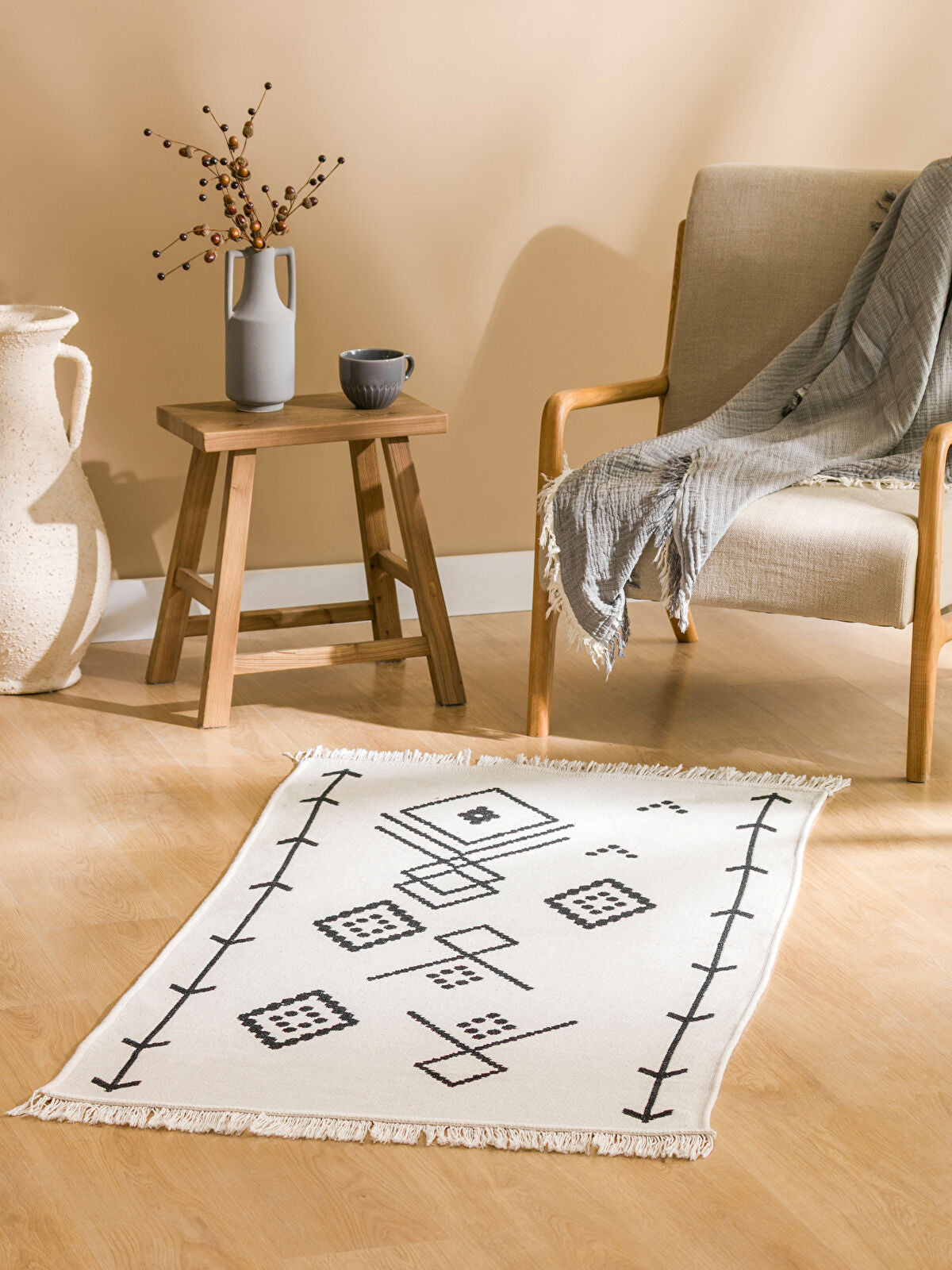 Patterned Double-Sided Rug 80x140 cm