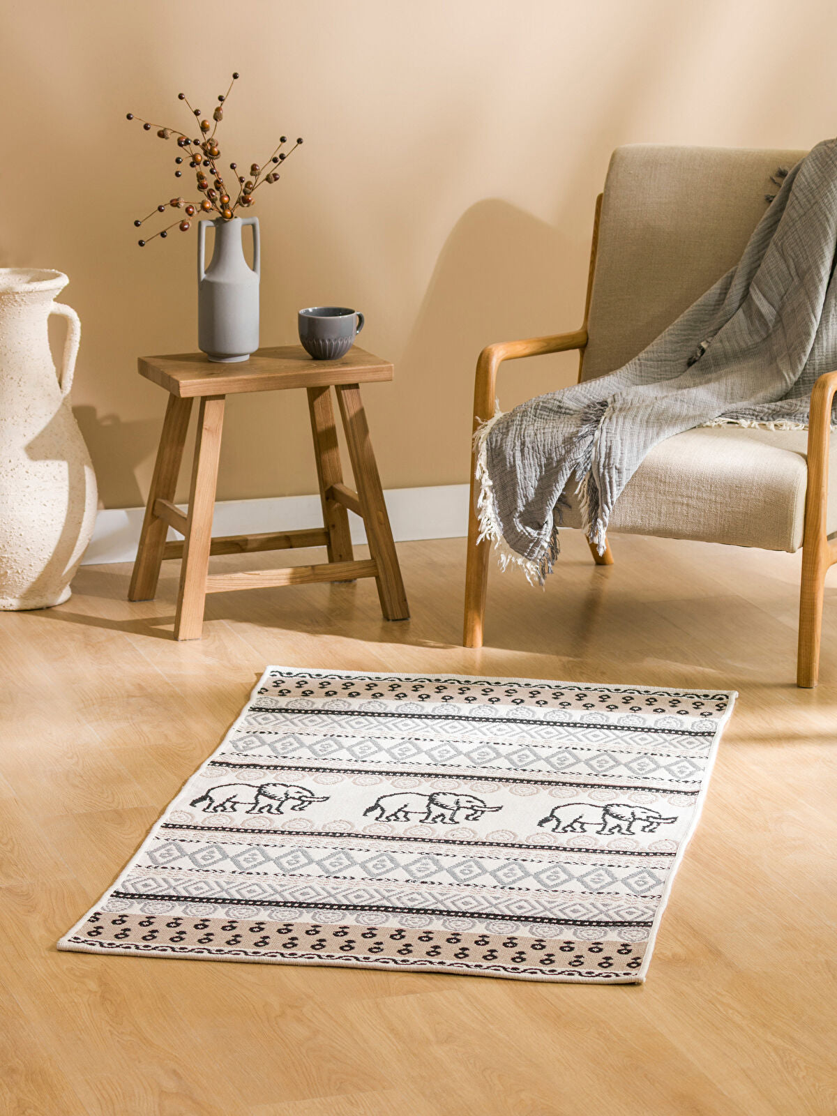 Patterned Double-Sided Rug 80x140 cm