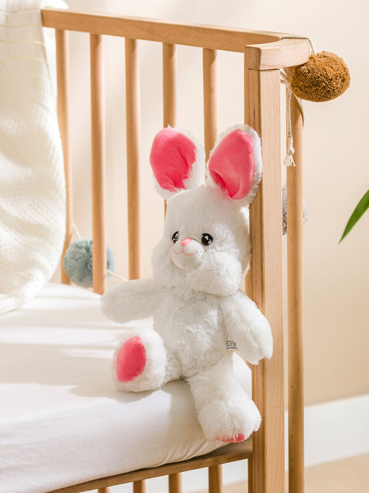 Plush Stuffed Rabbit Baby Rattle 36 cm