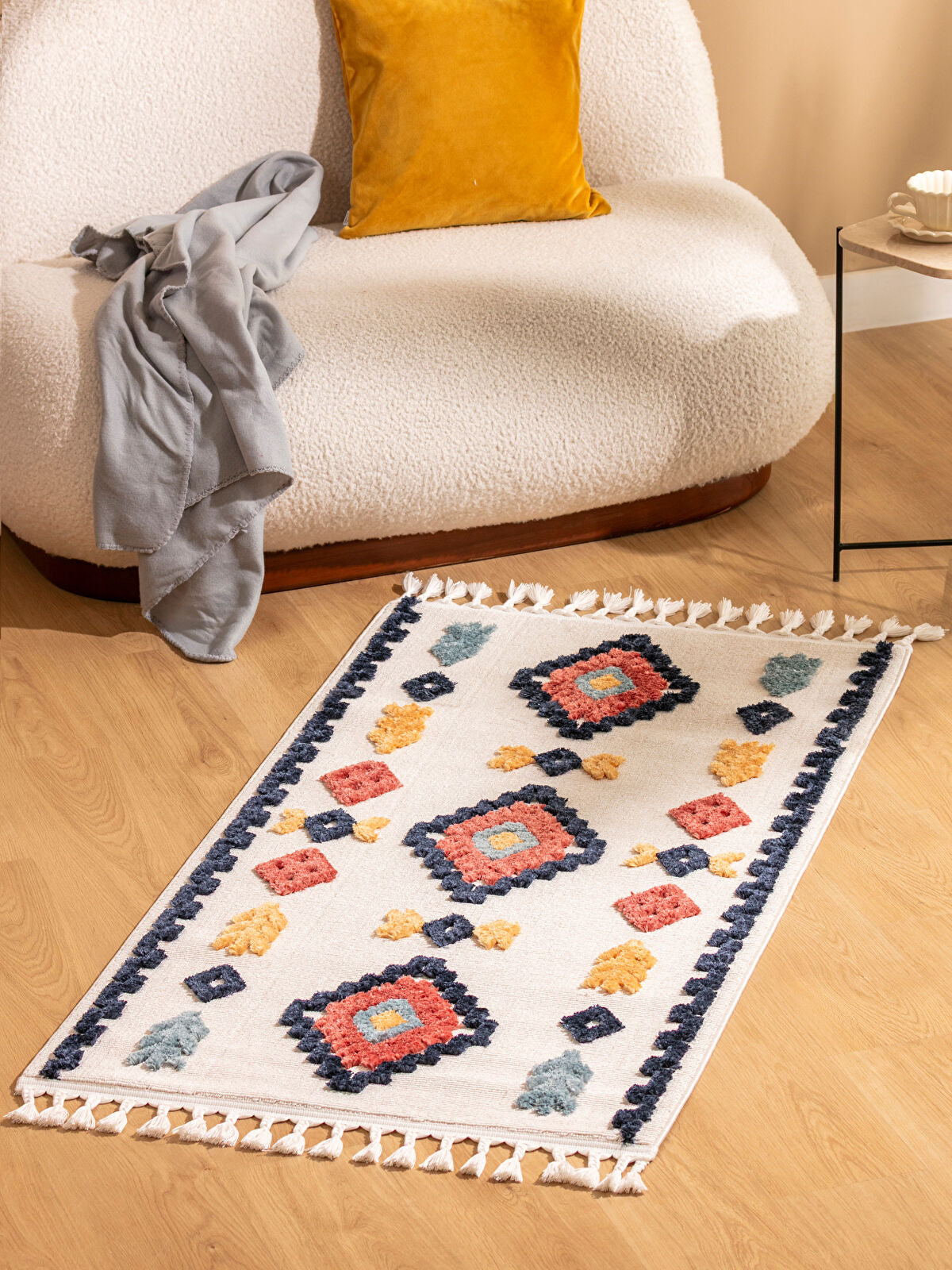 Embroidery Tassel Rug 80x150 cm