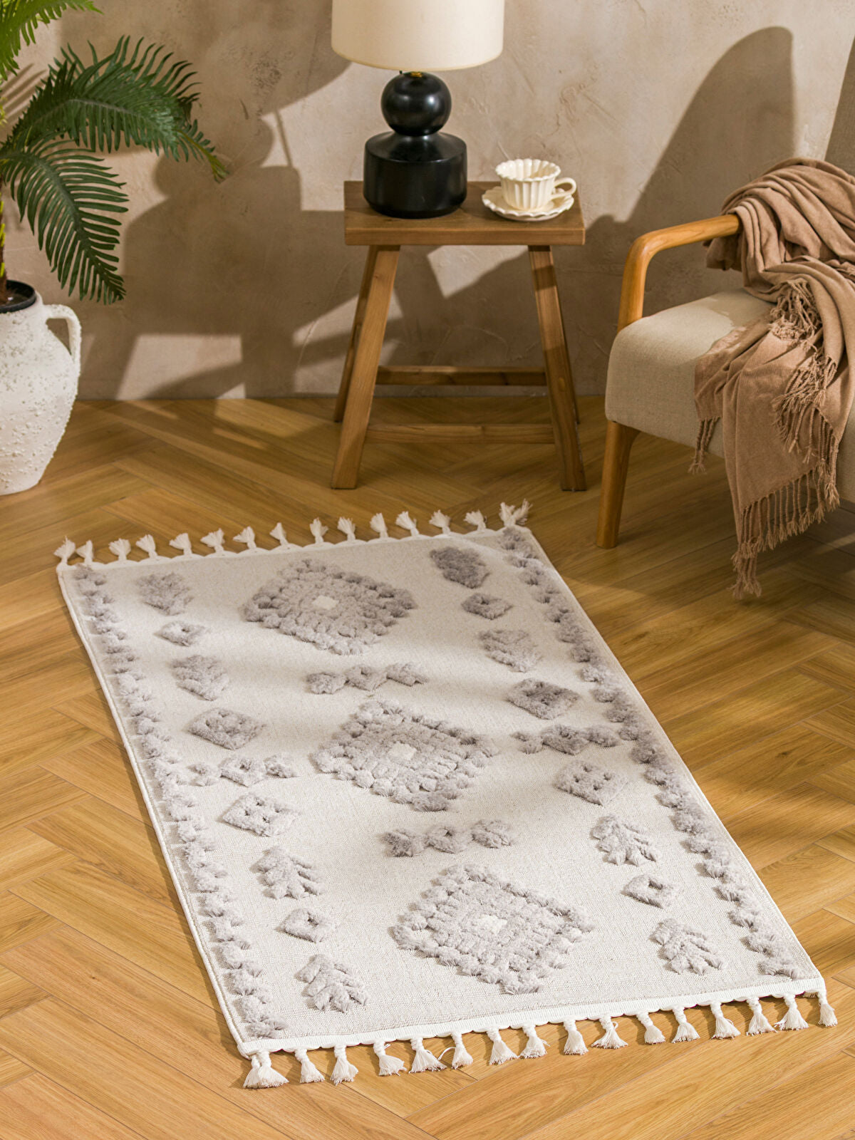 Embroidery Tassel Rug 80x150 cm