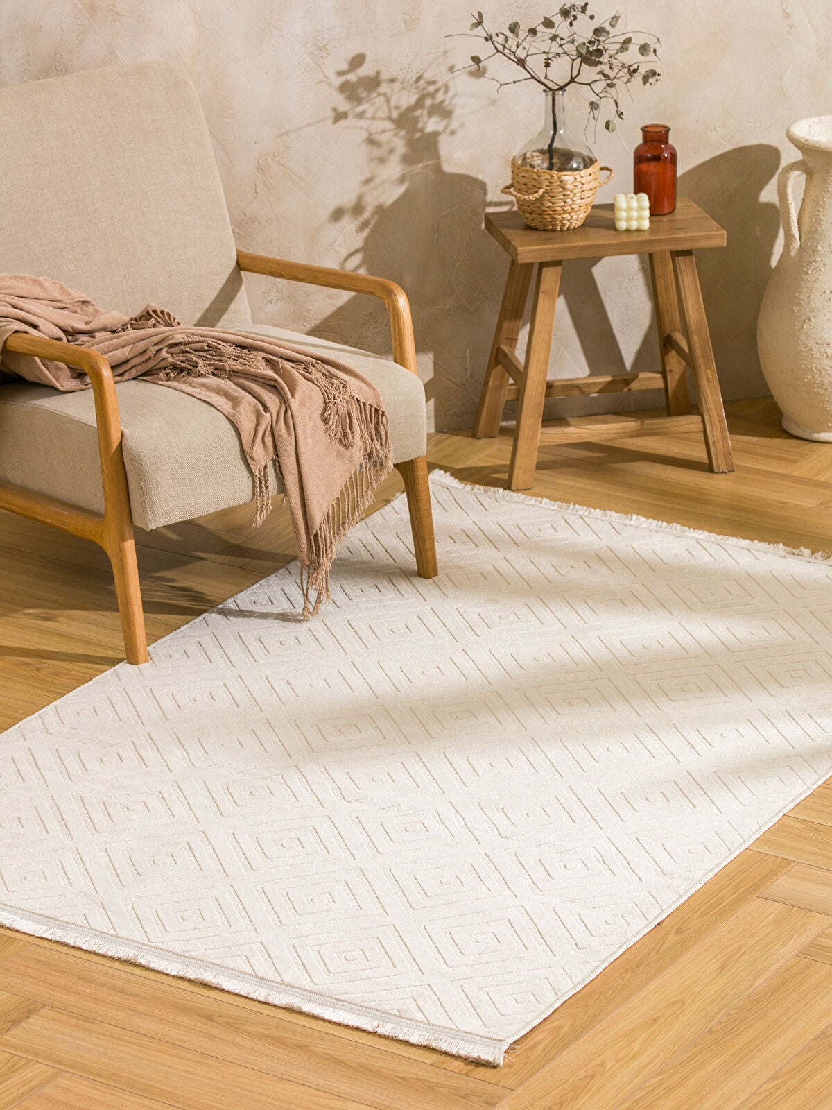 Patterned Pile Rug 120x180 cm