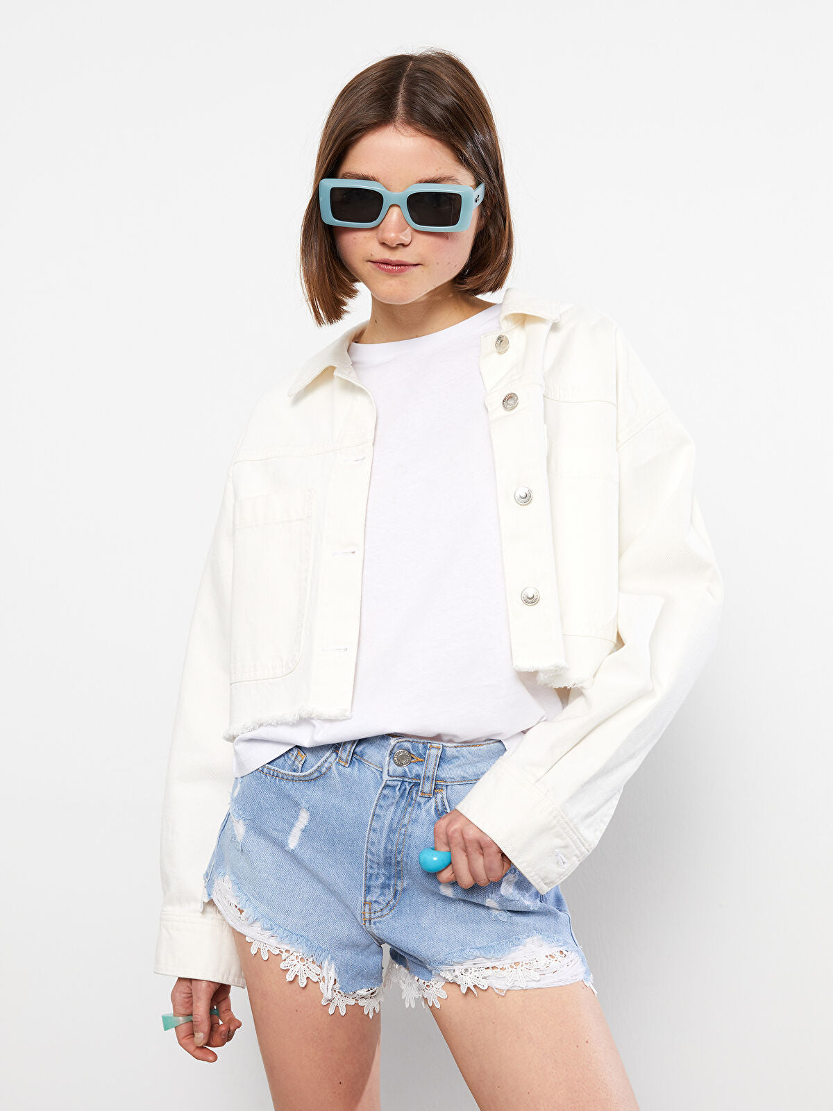High Waist Mom Fit Seam Rodeo Women's Denim Shorts
