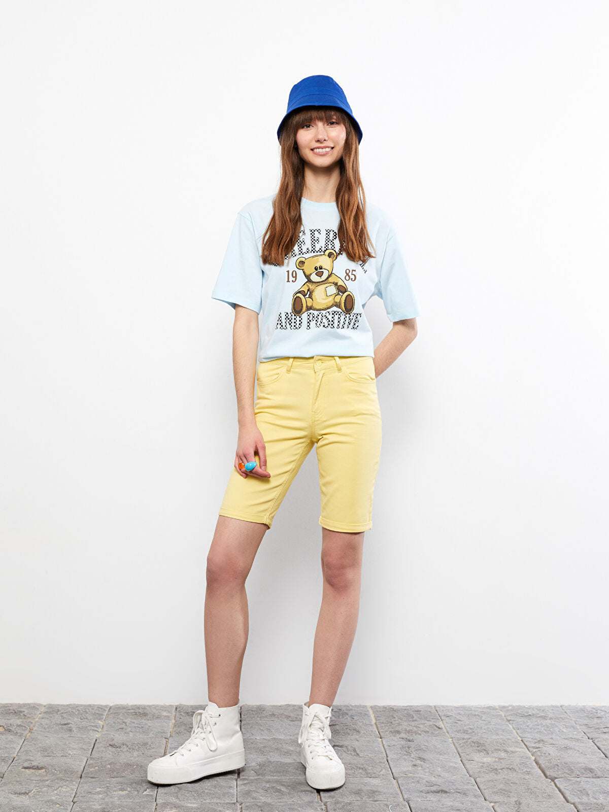 High Waist Fit Women's Denim Shorts