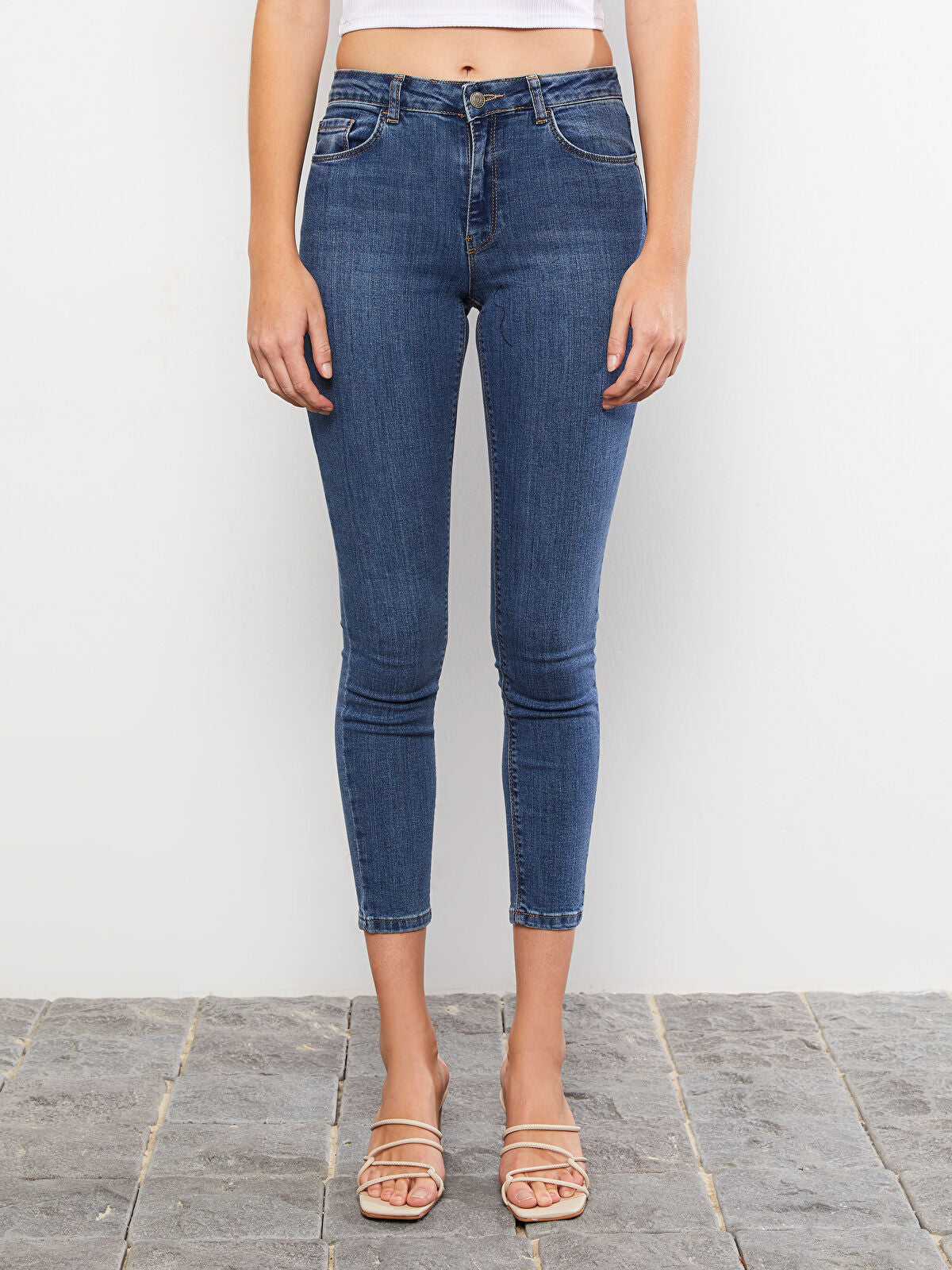 High Waist Mercury Slim Fit Straight Pocket Detailed Women's Rodeo Jeans Pants
