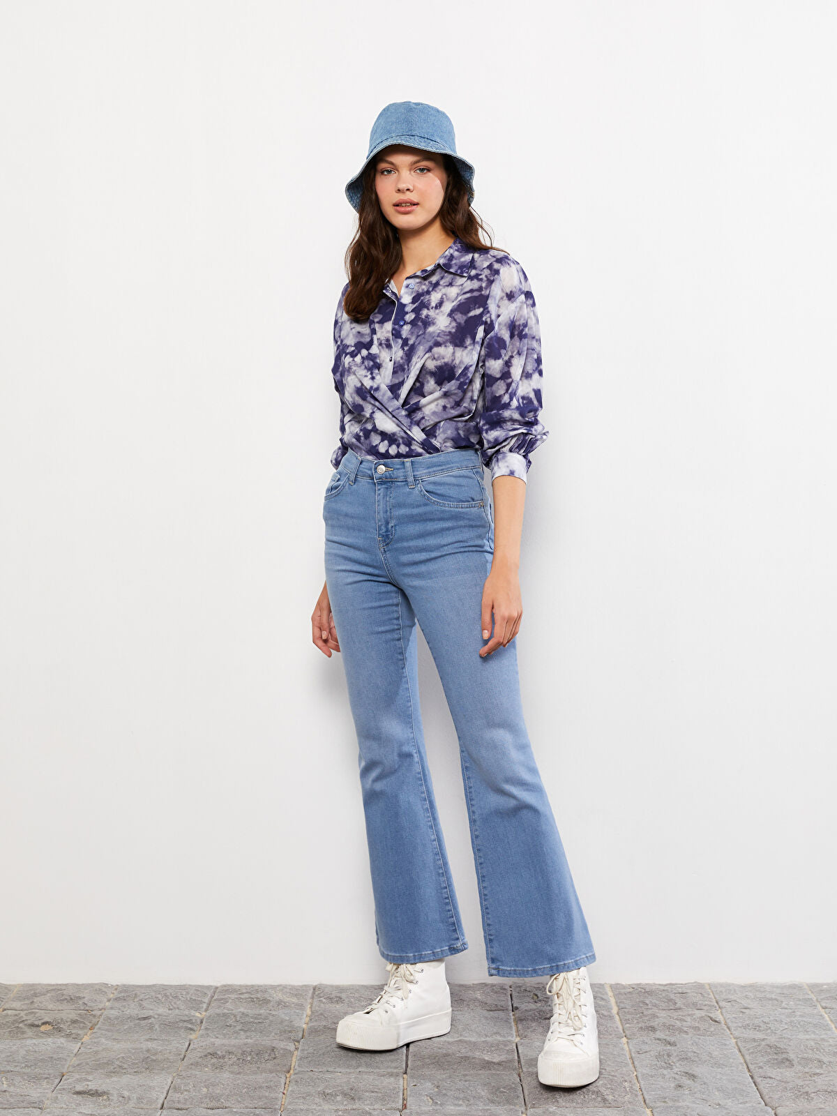 High Waist Mars Flare Women's Jeans Pants