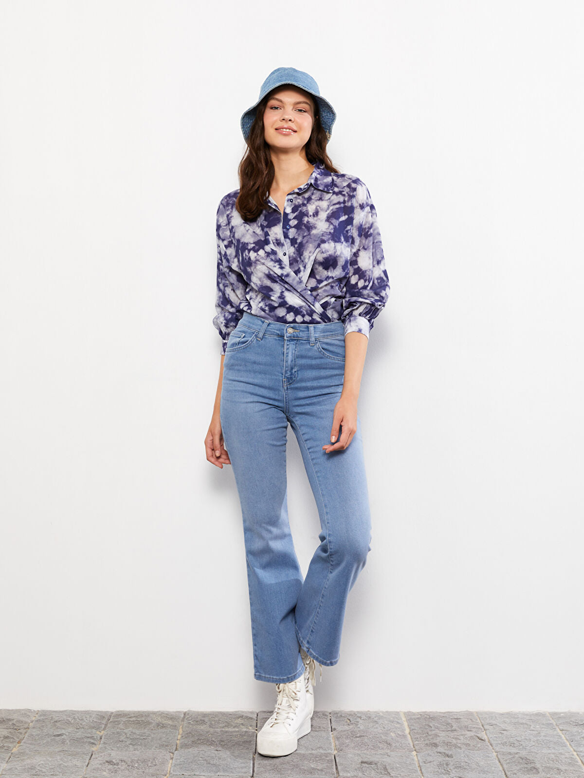 High Waist Mars Flare Women's Jeans Pants