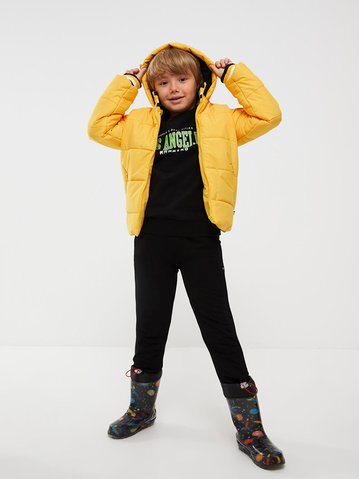Printed Boys' Rain Boot