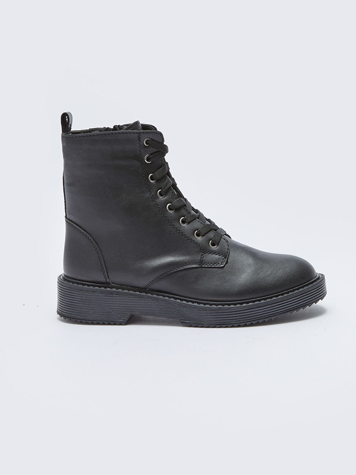 Leather-Look Heeled Women's Shoe