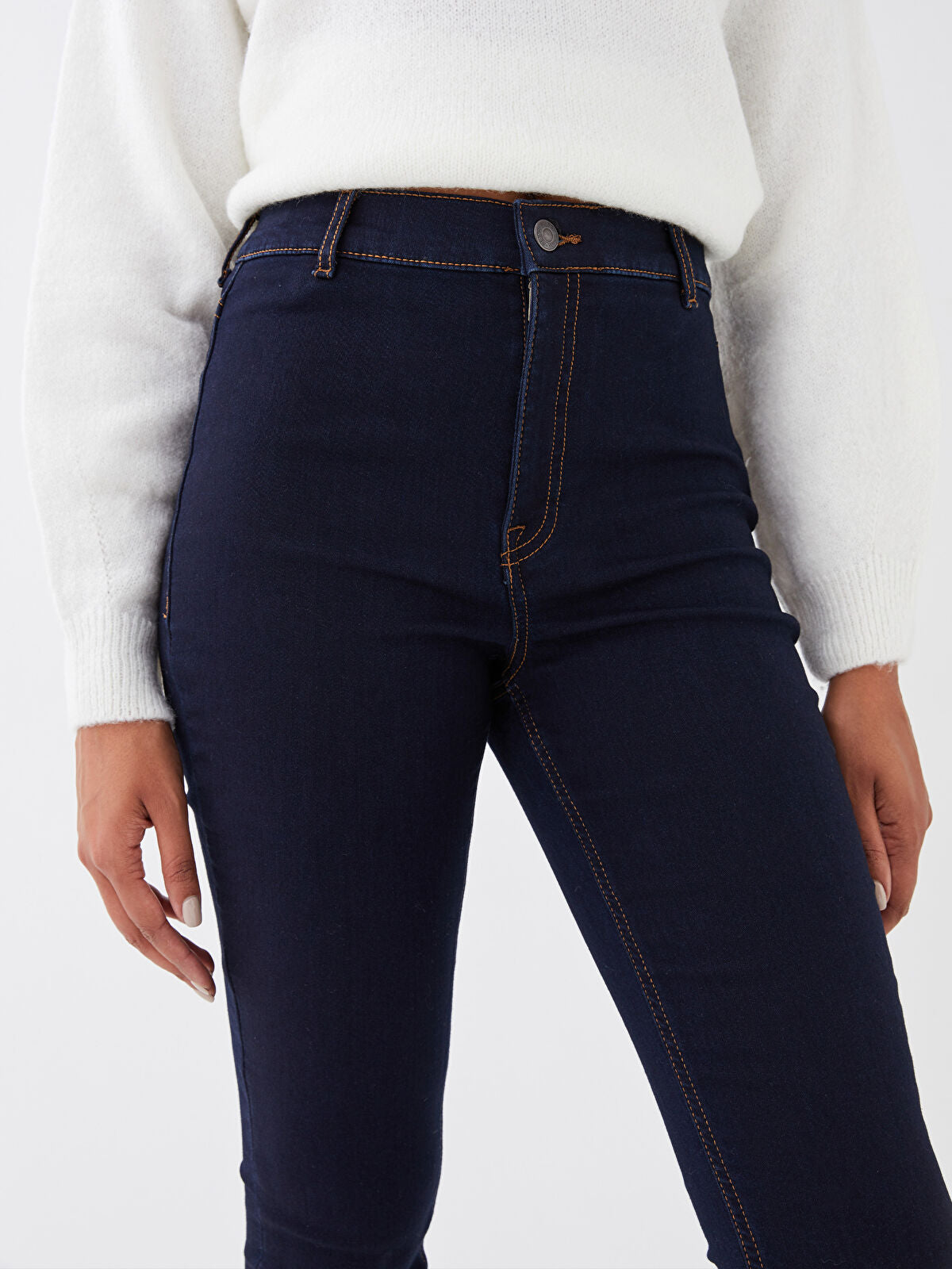 High Waist Jupiter Super Skinny Fit Lining Women's Jeans Pants