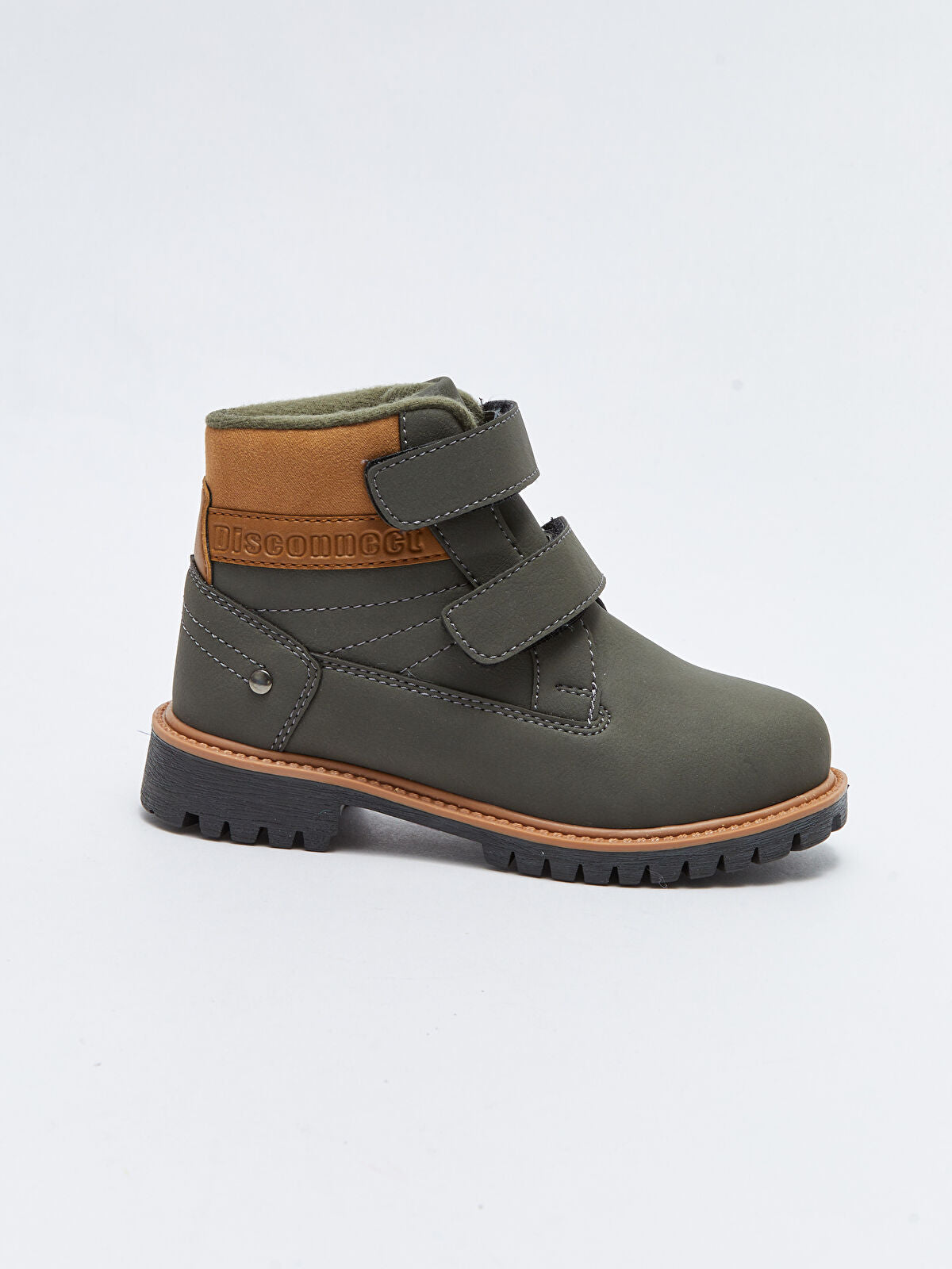 Leather-Look Zip-Up Boys' Boot