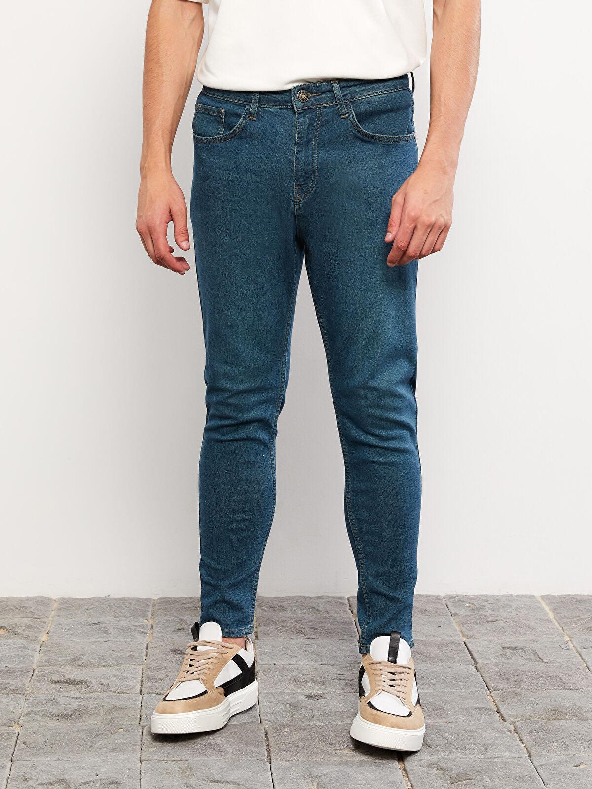 730 Mandarin Collar Men's Jeans Pants